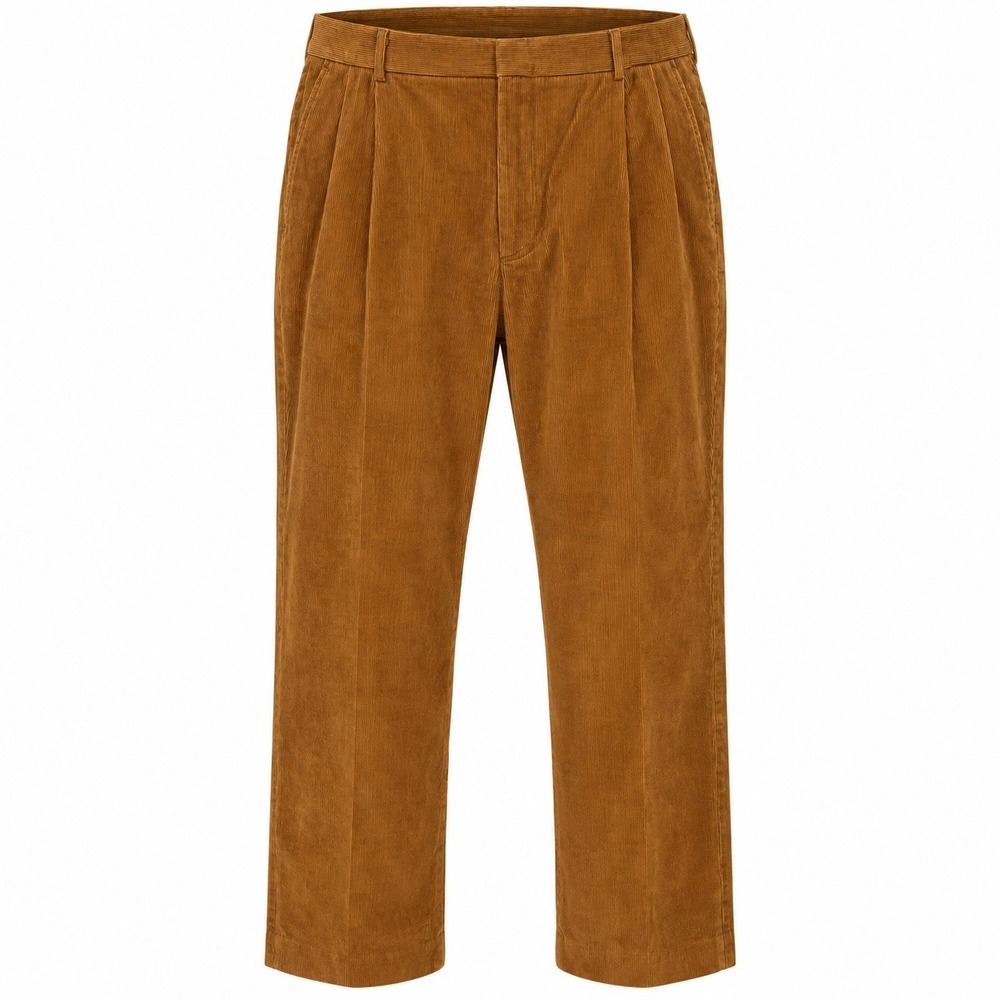 Lands' End Grandpacore Corduroy Pleated Trousers Mens 38 Dark Academia Professor